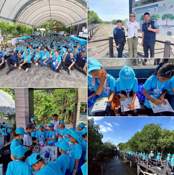 กรมทะเล นำเยาวชนศึกษาเรียนรู้ศูนย์ศึกษาธรรมชาติและอนุรักษ์ป่าชายเลนเพื่อการท่องเที่ยวเชิงนิเวศ จังหวัดชลบุรี ในกิจกรรม “ค่าย มิซุอิกุ ผู้พิทักษ์รักษ์น้ำ” (Water Hero Camp) รุ่น 2