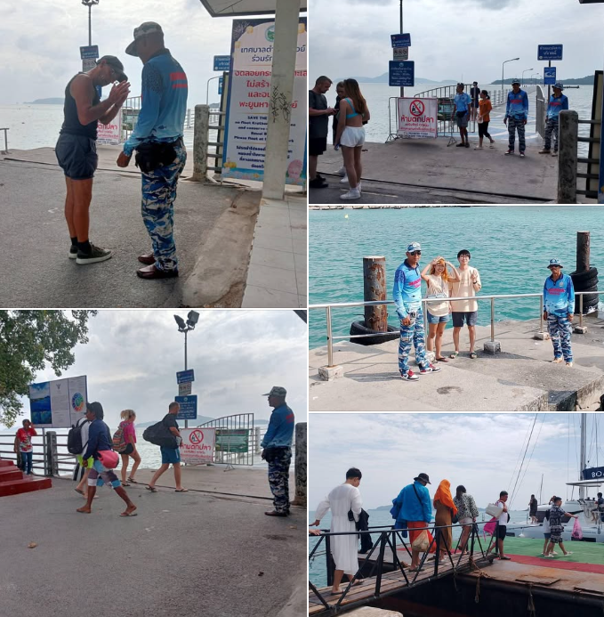 กรมทะเล ปฏิบัติงานศูนย์เฝ้าระวังและติดตามสถานการณ์สัตว์ทะเลหายาก (พะยูน) พื้นที่หาดราไวย์