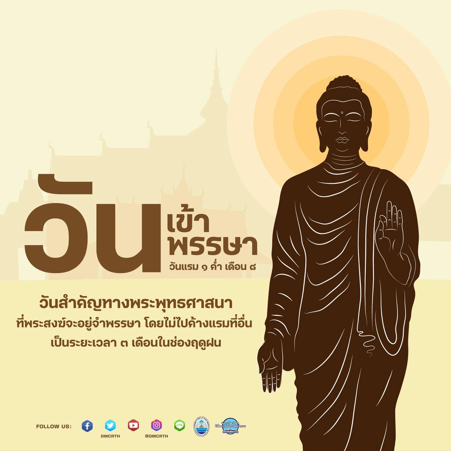 วันศุกร์ที่ 11 กรกฎาคม 2568 เป็นวันเข้าพรรษา ตรงกับวันแรม 1 ค่ำ เดือน 8 โดยถือเป็นวันสำคัญทางพุทธศาสนาที่พระภิกษุสงฆ์จะอธิษฐานอยู่ประจำวัดเป็นเวลา 3 เดือน ตลอดฤดูฝน