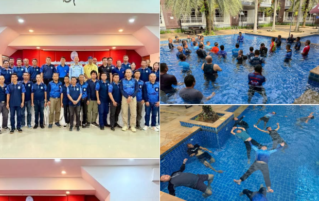 ศรชล. จัดการฝึกอบรมหลักสูตร การช่วยเหลือผู้ประสบอุทกภัยและความรู้ที่จำเป็นในการปฏิบัติงาน ตามนโยบายและข้อสั่งการท่าน อทช. เพื่อเป็นการเพิ่มประสิทธิภาพการปฏิบัติงานกรณีช่วยเหลือผู้ประสบอุทกภัย