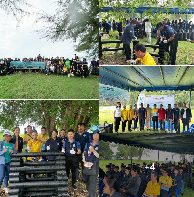 กรมทะเลชายฝั่ง เข้าร่วมกิจกรรมสร้างบ้านปลา SCGC ณ ชายหาดข้างเรือน รับรอง ค่ายพระมหาเจษฎาราชเจ้า จ.ชลบุรี