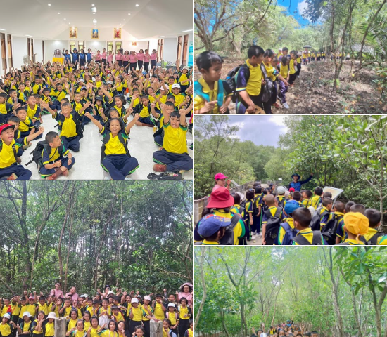 กรม ทช. บรรยายความรู้ เกี่ยวกับ ชนิดพันธุ์ไม้ป่าชายเลน ตามเส้นทางศึกษาธรรมชาติ
