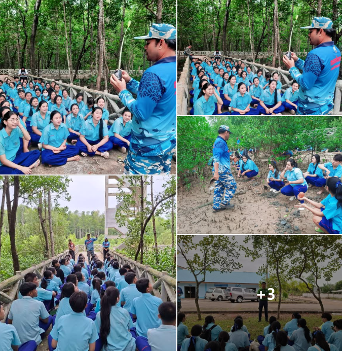 กรมทะเลชายฝั่ง ให้การต้อนรับครูและนักเรียนโรงเรียนเทพมิตรศึกษา ที่เดินทางมาจัด &rsquo;&rsquo;กิจกรรมจิตอาสาปลูกป่าชายเลน&rsquo;&rsquo; ในพื้นที่จังหวัดสุราษฎร์ธานี