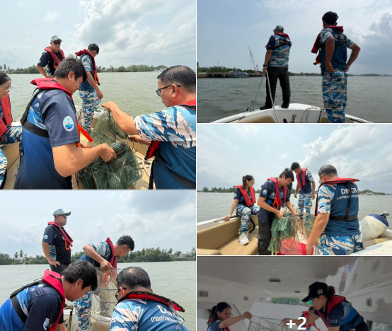 กรมทะเลชายฝั่ง พบการลักลอบการใช้เครื่องมือประมงผิดกฎหมาย ‘เร่งตรวจยึด’ พร้อมนำส่งสถานีตำรวจภูธรเมืองสุราษฎร์ธานี