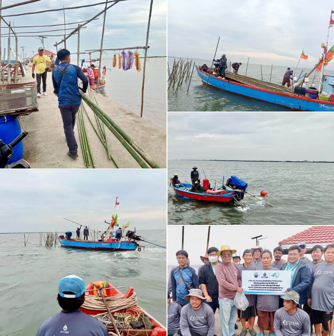 กรมทะเล ร่วมกิจกรรมในการจัดวางซั้งบ้านปลา ประจำปี 2568 ณ บ้านคลองเสาธง จังหวัดสมุทรปราการ