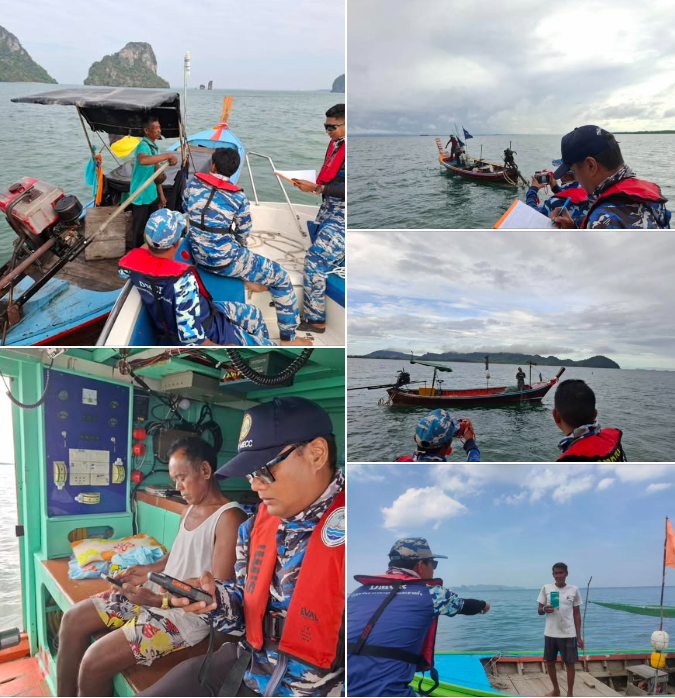 กรม ทช. ออกปฏิบัติงานลาดตระเวนเชิงคุณภาพทางทะเล (SMART Marine Patrol) ในพื้นที่อำเภอหาดสำราญ จังหวัดตรัง