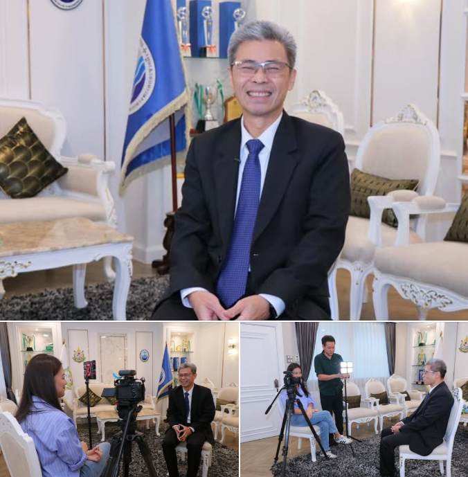 รอง อทช. ให้สัมภาษณ์ กับสำนักข่าว CGTN ในประเด็นที่เกี่ยวข้องกับความร่วมไทย-จีน ด้านทะเล