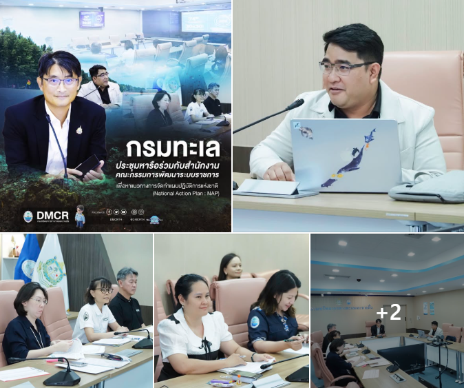 กรมทะเล ประชุมหารือร่วมกับสำนักงานคณะกรรมการพัฒนาระบบราชการ เพื่อหาแนวทางการจัดทำแผนปฏิบัติการแห่งชาติ (National Action Plan : NAP)