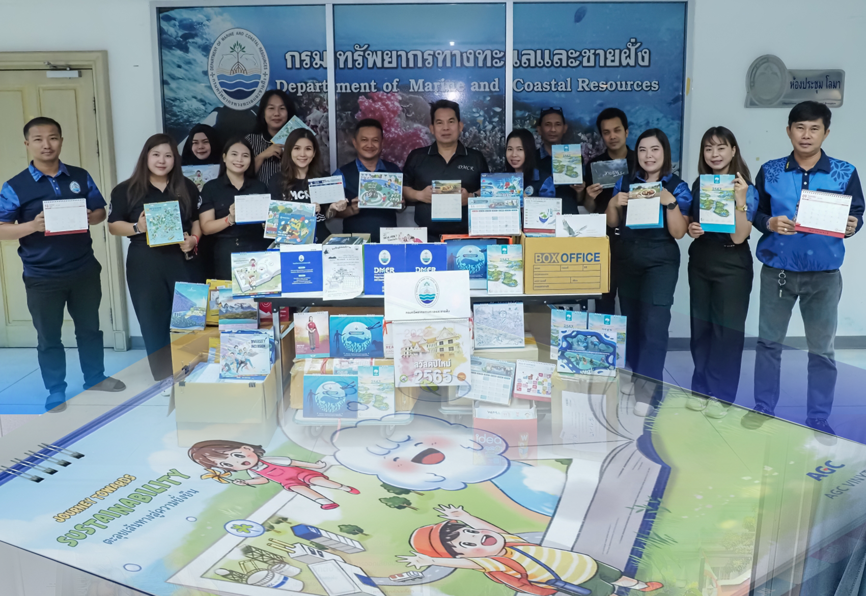 กรม ทช. ร่วมส่งต่อโอกาสทางการศึกษา บริจาคปฏิทินตั้งโต๊ะผลิตสื่ออักษรเบรลล์เพื่อผู้พิการทางสายตา