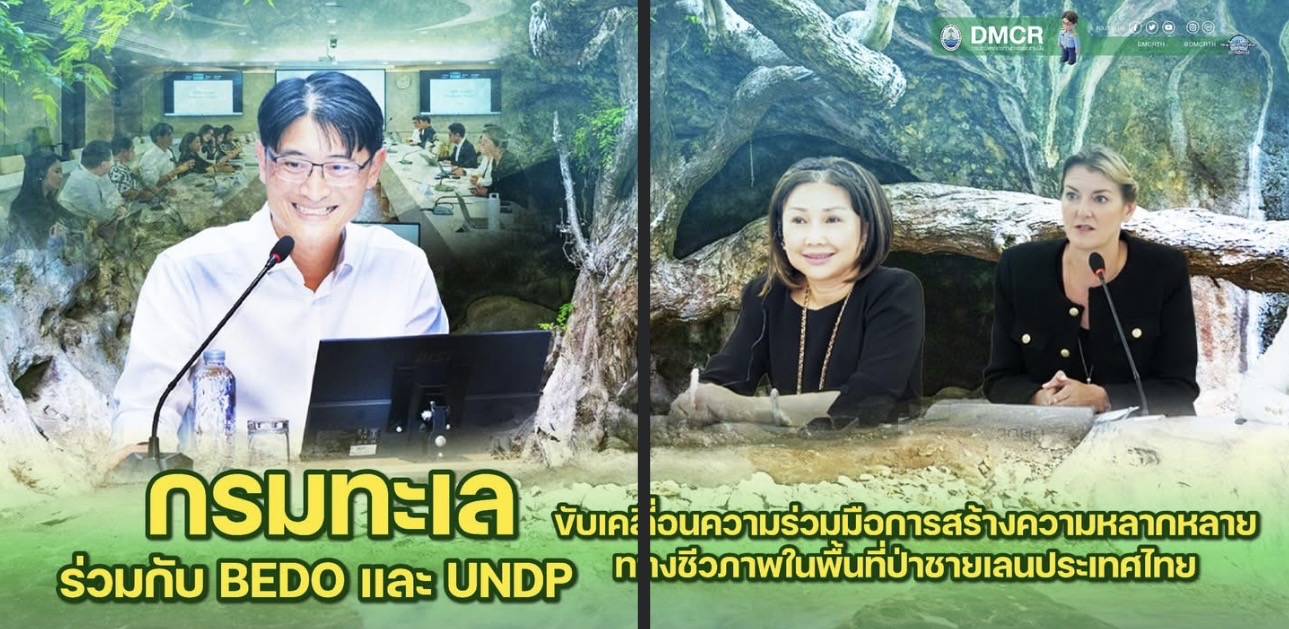 กรมทะเล ร่วมกับ BEDO และ UNDP  ขับเคลื่อนความร่วมมือการสร้างความหลากหลายทางชีวภาพในพื้นที่ป่าชายเลนประเทศไทย