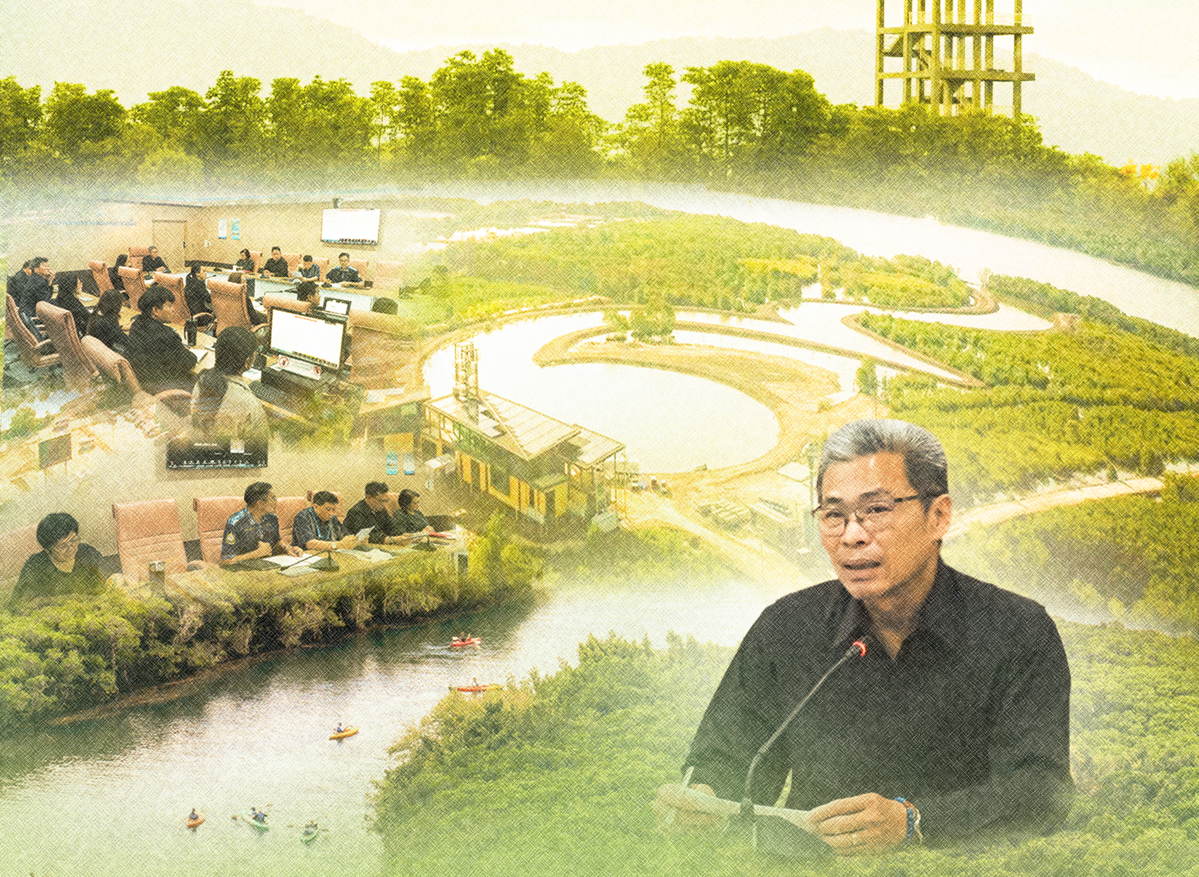 กรมทะเล หารือเตรียมความพร้อมในการจัดงานพิธีเปิดสวนพฤกษศาสตร์ป่าชายเลนนานาชาติ รัชกาลที่ ๙