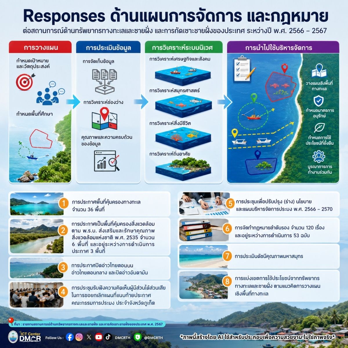 กาง 8 มาตรการจัดการและกฎหมายทะเลไทย ปี 66-67 เร่งประกาศพื้นที่คุ้มครอง-คลอดกฎหมายลูกกว่า 120 เรื่อง