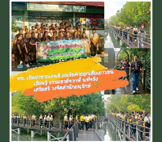 ทช. เปิดป่าชายเลนต้อนรับค่ายลูกเสือเยาวชน เรียนรู้ธรรมชาติจากพื้นที่จริง เสริมสร้างจิตสำนึกอนุรักษ์
