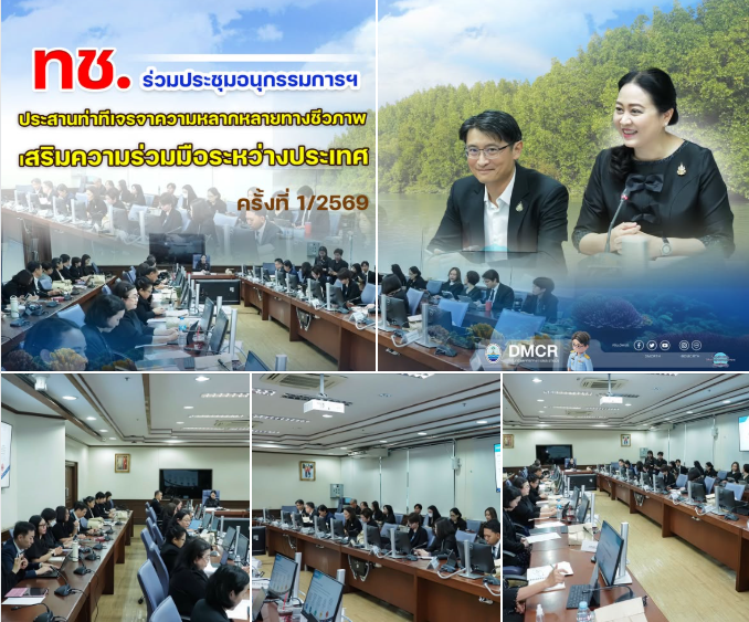 ทช. ร่วมประชุมอนุกรรมการฯ ประสานท่าทีเจรจาความหลากหลายทางชีวภาพ เสริมความร่วมมือระหว่างประเทศ ครั้งที่ 1/2569