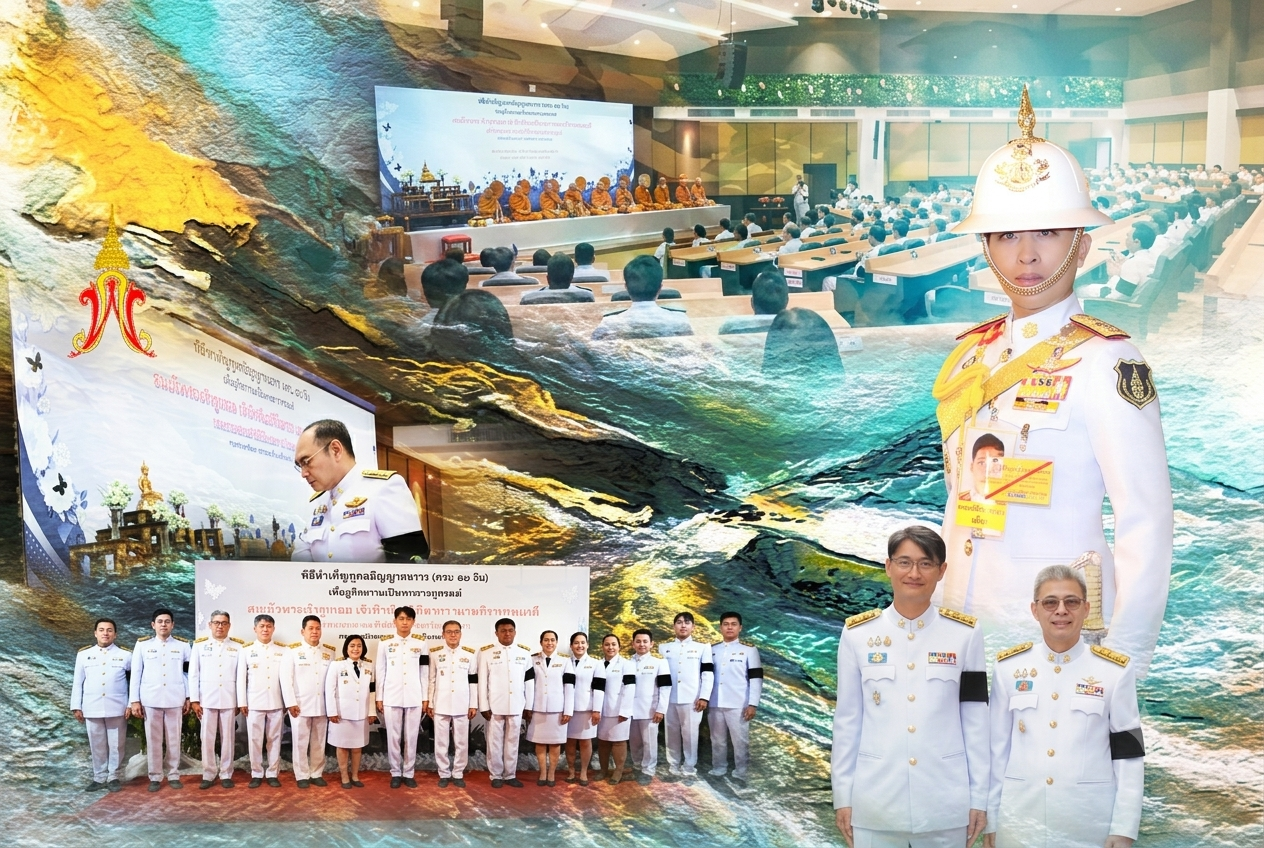 กรมทะเล ร่วมพิธีบำเพ็ญกุศลเนื่องในวันปัญญาสมวาร 50 วัน อุทิศถวายพระราชกุศลแด่เจ้าฟ้าพัชรกิติยาภาฯ