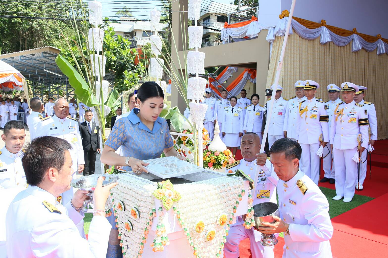 พระเจ้าหลานเธอ พระองค์เจ้าสิริวัณณวรีนารีรัตน์ เสด็จพระราชดำเนินเป็นองค์ประธานวางศิลาฤกษ์