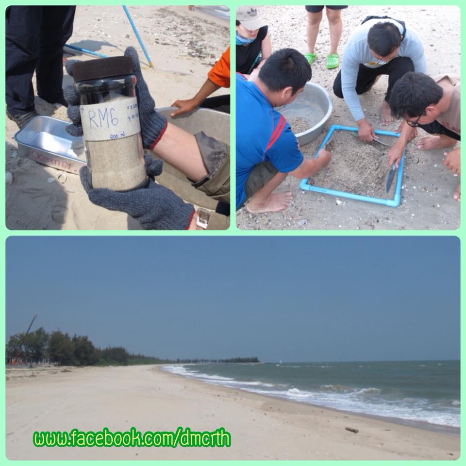 เก็บตัวอย่างการปนเปื้อนไมโครพลาสติก ชายหาดเพชรบุรี