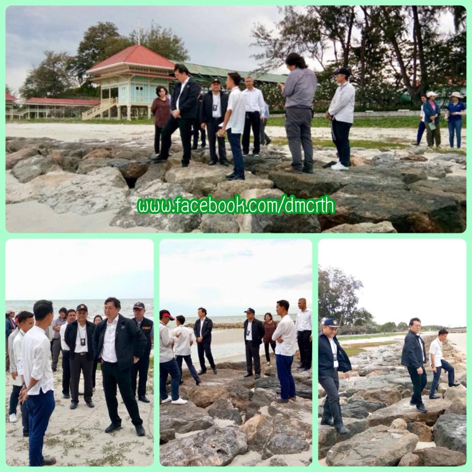 อธิบดี ทช. ลงพื้นที่ติดตามการเปลี่ยนแปลงชายฝั่งเพชรบุรี