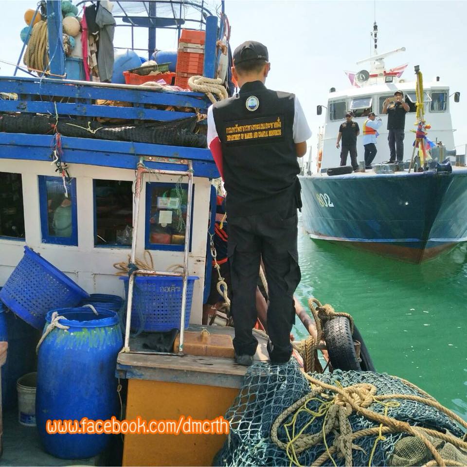 ตรวจเรือประมงสงขลา ไม่พบผิดกฎหมาย