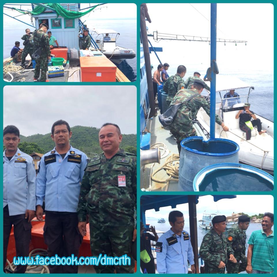 ตรวจเรือผู้ประกอบการธุรกิจดำน้ำและเรือประมงเกาะเต่า