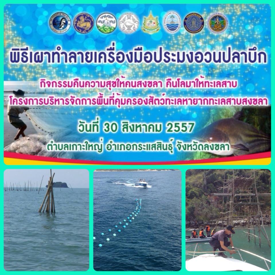 "มาตรการเพื่อโลมาอิรวดีและระบบนิเวศแห่งทะเลสาบสงขลา"