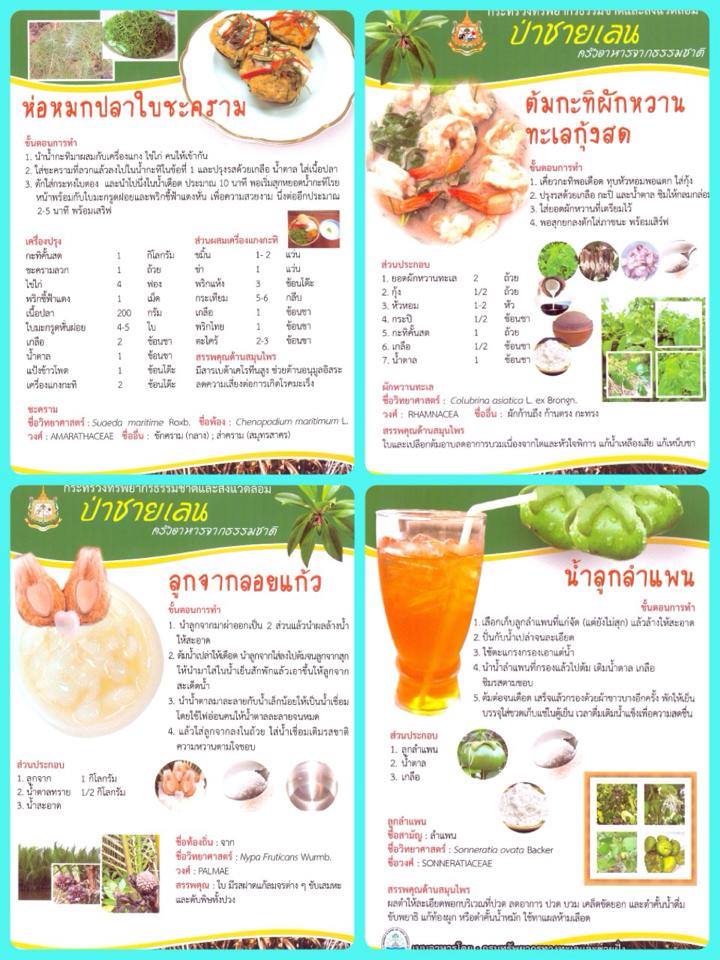 "เมนูอาหารจากป่าชายเลน สู่การประชุม ครม."