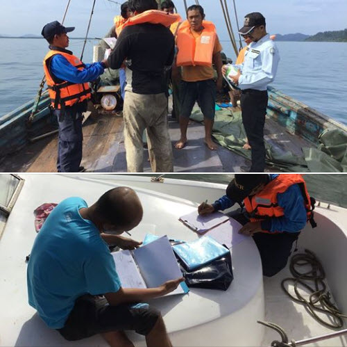 ตรวจเรือประมงพังงา เอกสารครบตามระเบียบ IUU
