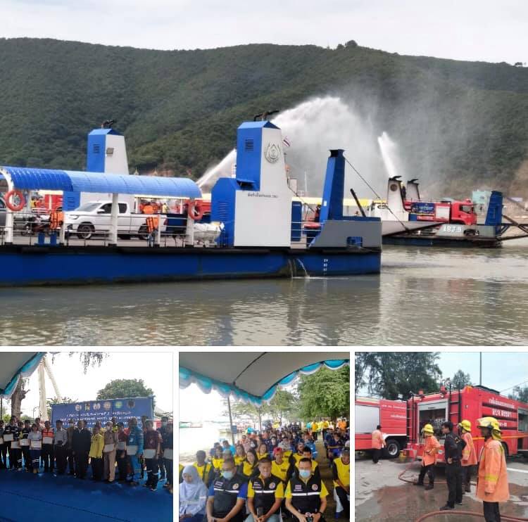 ร่วมการซักซ้อมแผนปฏิบัติการเผชิญเหตุอุทกภัยและวาตภัย สงขลา