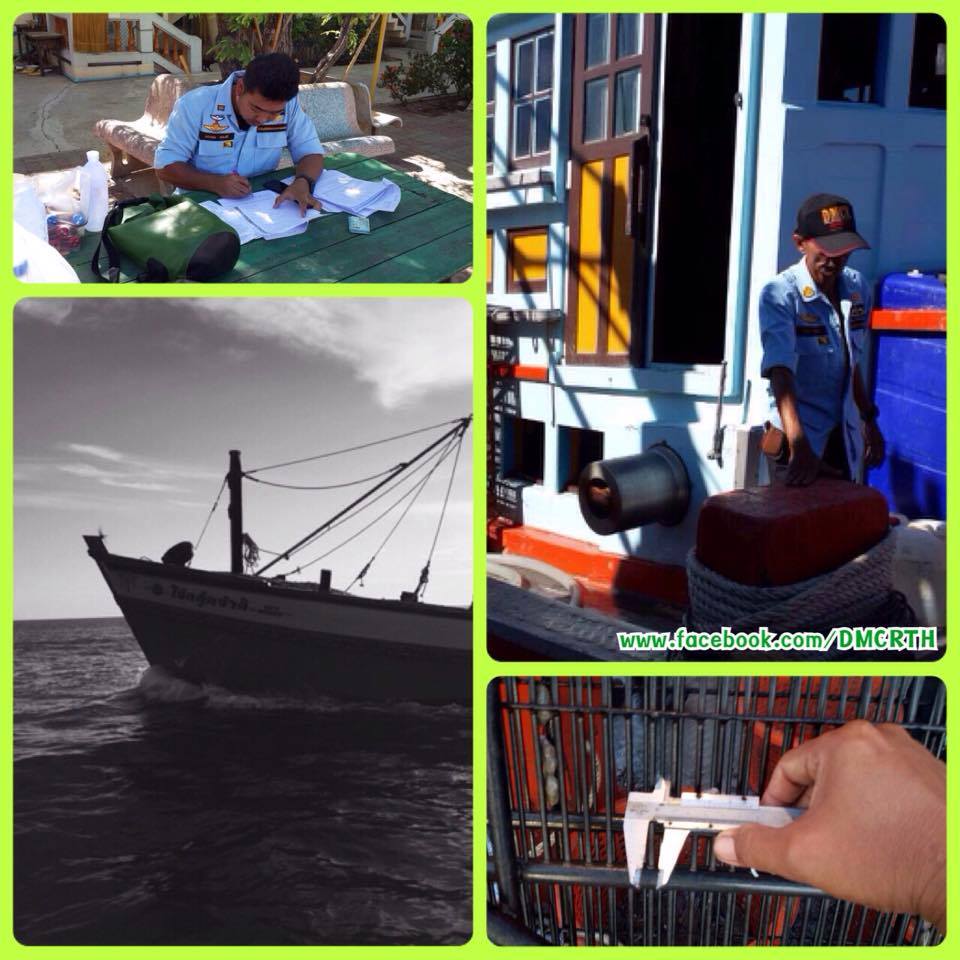 จับกุมเรือคราดหอยลาย ปากน้ำแม่กลอง
