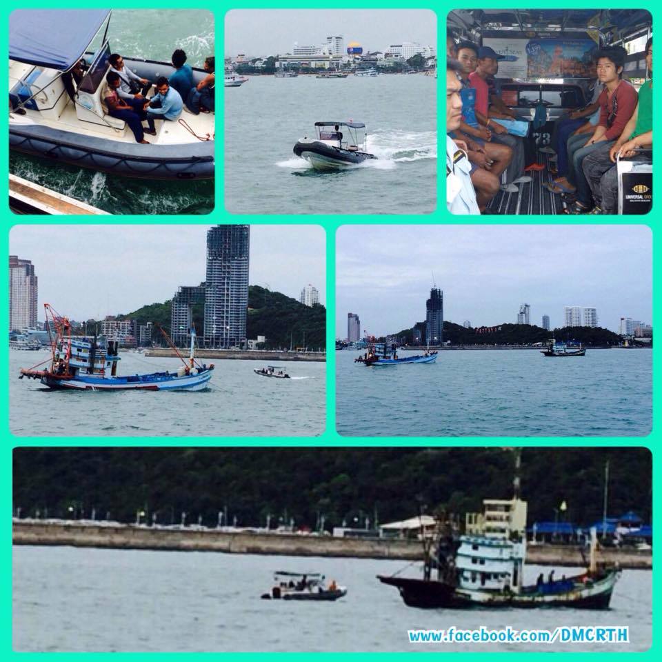 จับกุมเรือประมงเครื่องมืออวนลากแขก ศรีราชา