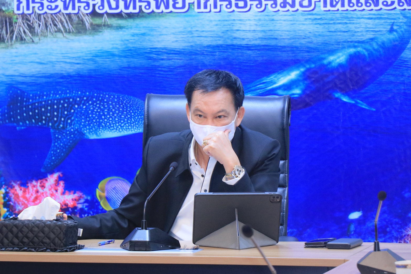 กรมทะเล ร่วมประชุมเตรียมความพร้อมการประชุมคณะกรรมการมูลนิธิอนุรักษ์แนวปะการังและสิ่งมีชีวิตใต้ทะเลไทย
