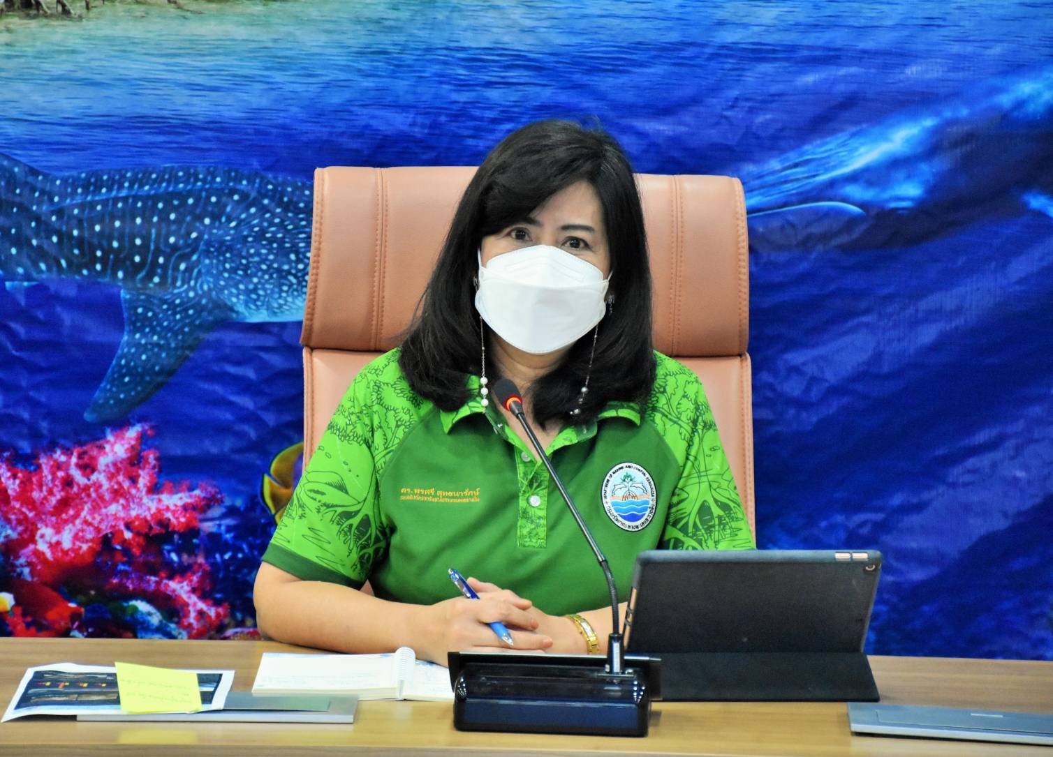 ทช. ประชุมติดตามความคืบหน้าการดำเนินโครงการความร่วมมือการพัฒนารูปแบบวัสดุสำหรับการนำไปใช้ในการฟื้นฟูปะการังและปะการังเทียม