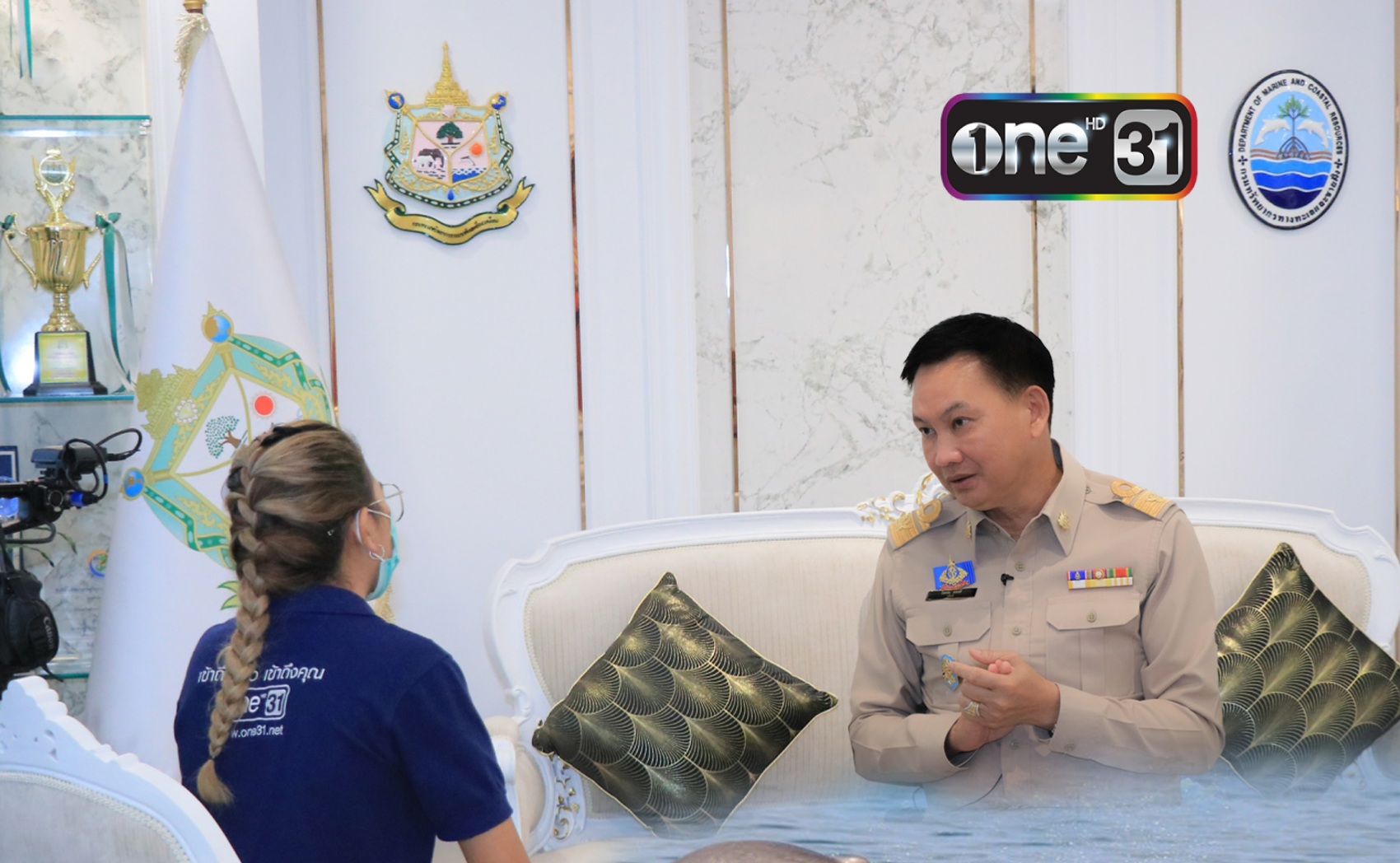 อธิบดี ทช. ให้สัมภาษณ์รายการ “เอาให้ชัด” ทางสถานีโทรทัศน์ ช่องวัน 31