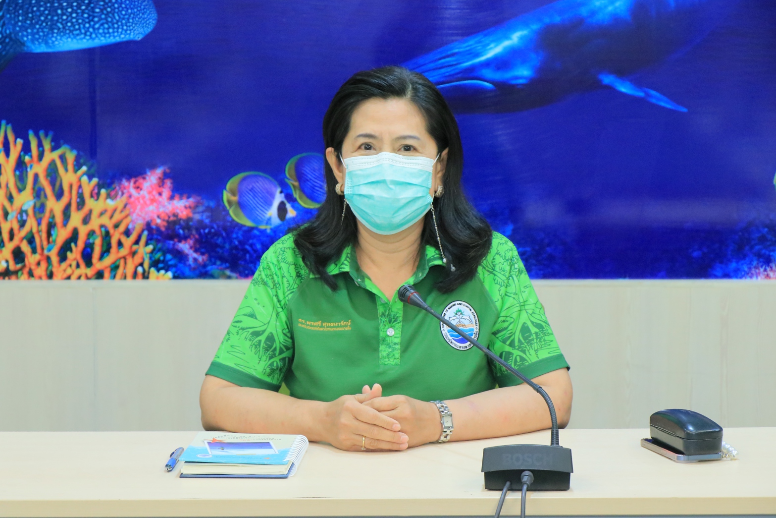 ทช. ประชุมรับฟังรายงานความคืบหน้าโครงการติดตั้งเครื่องดักขยะปากแม่น้ำ (Interceptor) บริเวณแม่น้ำเจ้าพระยา