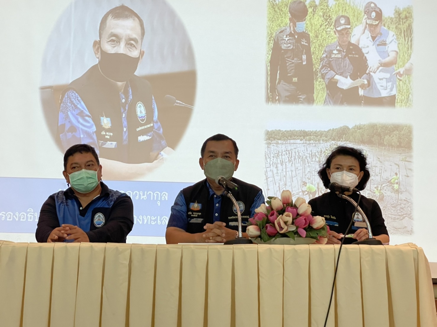 "กรม ทช." จับมือ "กระทรวง มท." ประชุมชี้แจงสร้างการรับรู้แนวทางการแก้ไขปัญหาการขอใช้ประโยชน์ที่ดินป่าชายเลนท้องที่ตำบลพะวง อำเภอเมือง จังหวัดสงขลา