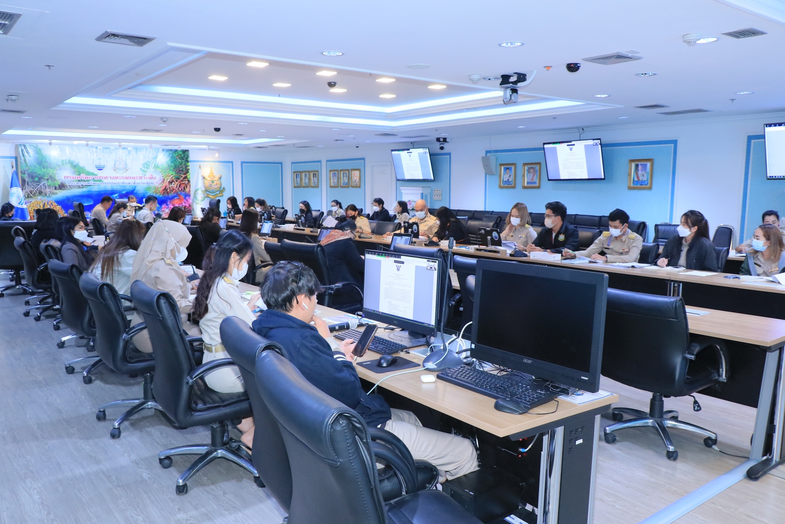 กรมทะเลและชายฝั่ง ประชุมคณะกรรมการควบคุมภายในและบริหารจัดการความเสี่ยง