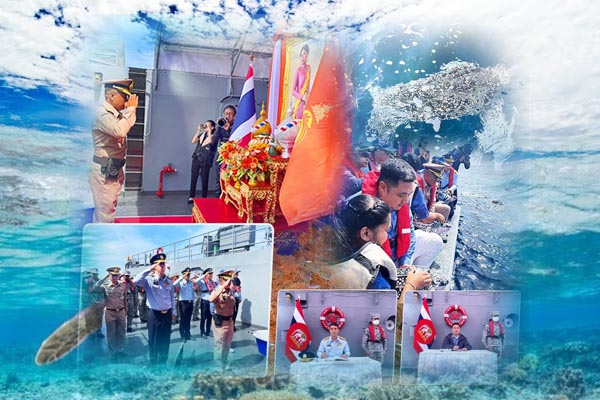 กรมทะเลชายฝั่ง ร่วมกับ ทรภ.3 ปล่อยเต่ามะเฟืองคืนสู่ท้องทะเล ในพื้นที่เกาะราชาน้อย จังหวัดภูเก็ต