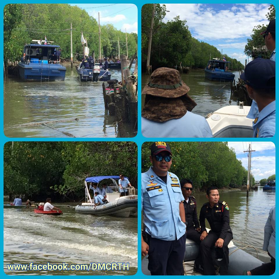 ทช.ร่วมปฏิบัติการรื้อถอนโพงพางผิดกฎหมาย ทะเลบางขุนเทียน