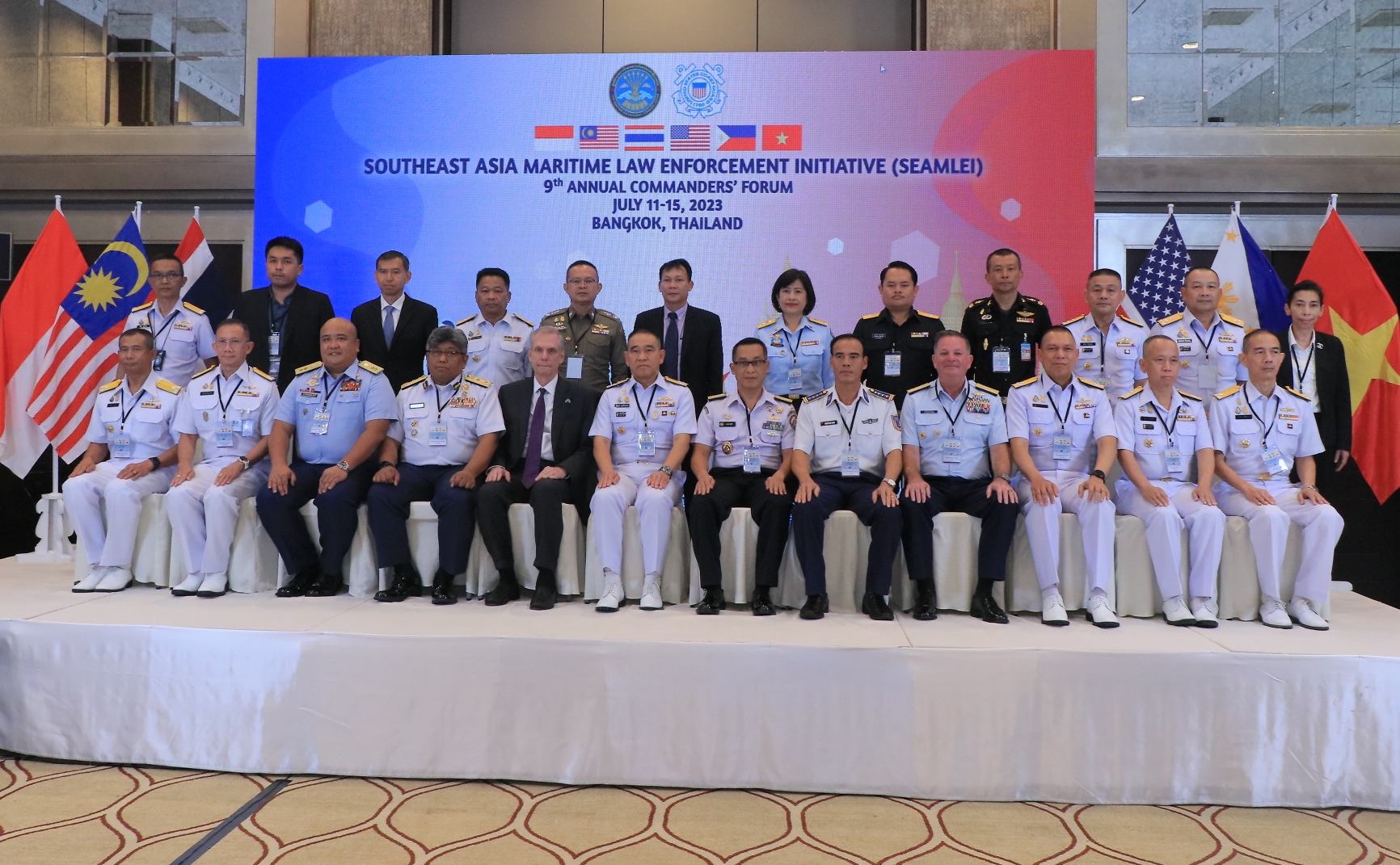 กรม ทช. ร่วมพิธีเปิดการประชุมระดับผู้บังคับบัญชาตามกรอบความริเริ่มการบังคับใช้กฎหมายทางทะเลในภูมิภาคเอเชียตะวันออกเฉียงใต้