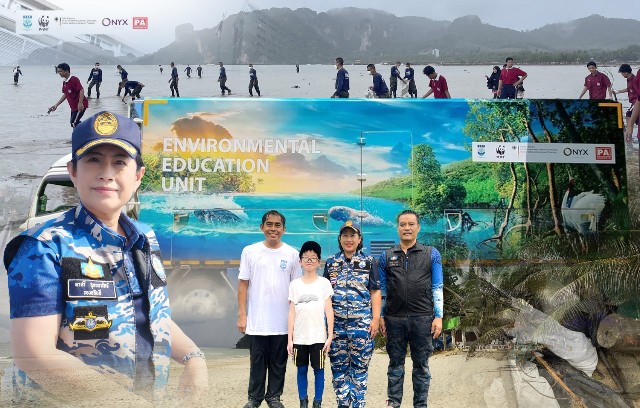 รองอธิบดี ทช. เป็นประธานปิดโครงการ Environmental Education Unit บริเวณ ชายหาดอ่าวน้ำเมา ต.อ่าวนาง จ.กระบี่