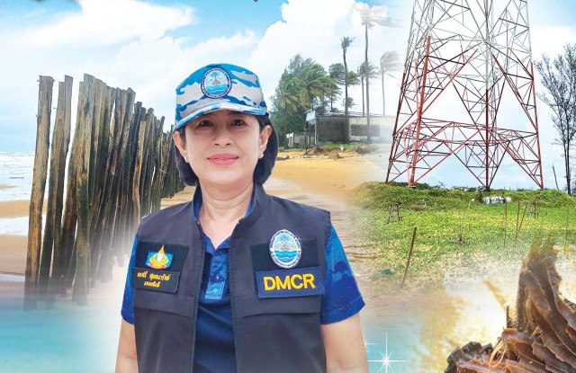 ทช. ติดตามความก้าวหน้าป้องกันการกัดเซาะชายฝั่ง บริเวณเสาส่งไฟฟ้าแรงสูง ในพื้นที่บ้านท่านุ่น และบริเวณร้านน้องเปรี้ยว หาดบางเนียง  จังหวัดพังงา