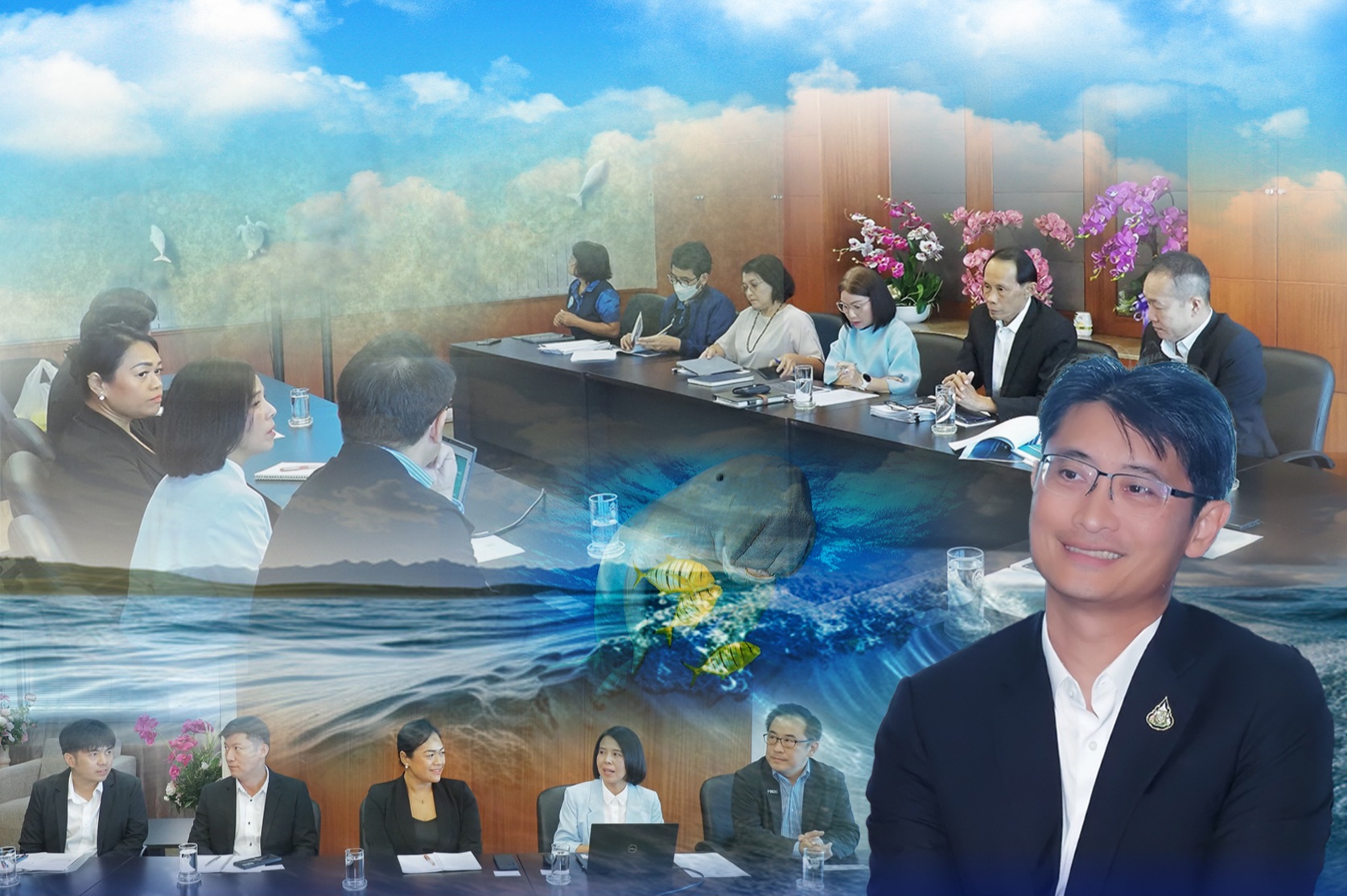 กรม ทช. ประชุมหารือ สมาคมบลูคาร์บอนโซไซตี้ ขับเคลื่อนโครงการจัดตั้งสถาบันวิจัยเพื่อการอนุรักษ์พะยูนและสัตว์ทะเลหายาก จังหวัดตรัง