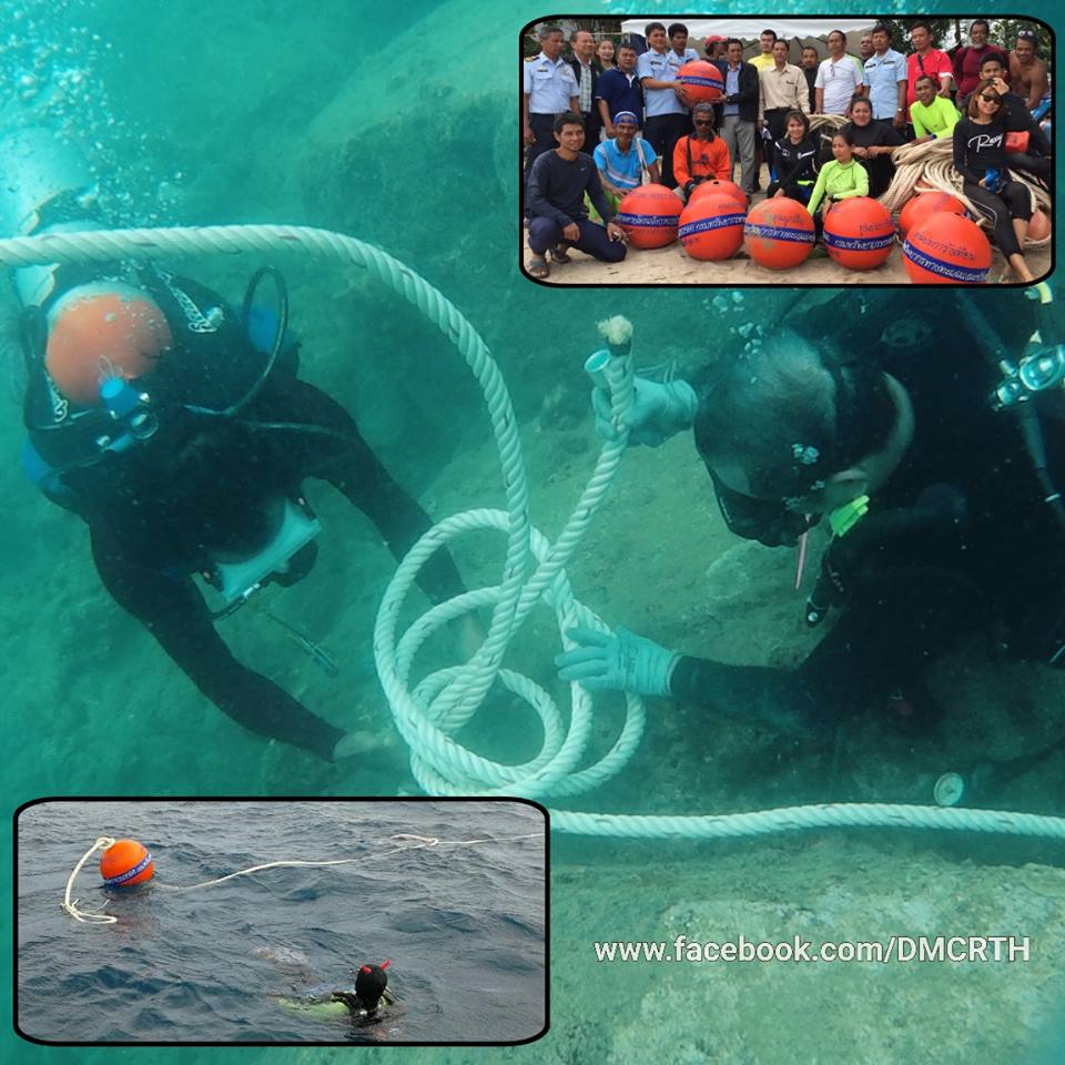 ทช. ร่วมติดตั้งทุ่นผูกเรือ อ่าวบางเทา ภูเก็ต
