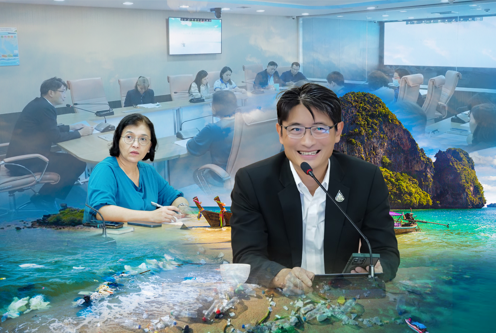กรมทะเล ประชุม คกก.ดำเนินงานโครงการบริหารจัดการขยะทะเล และคณะทำงานขับเคลื่อนการดำเนินงานโครงการบริหารจัดการขยะทะเล
