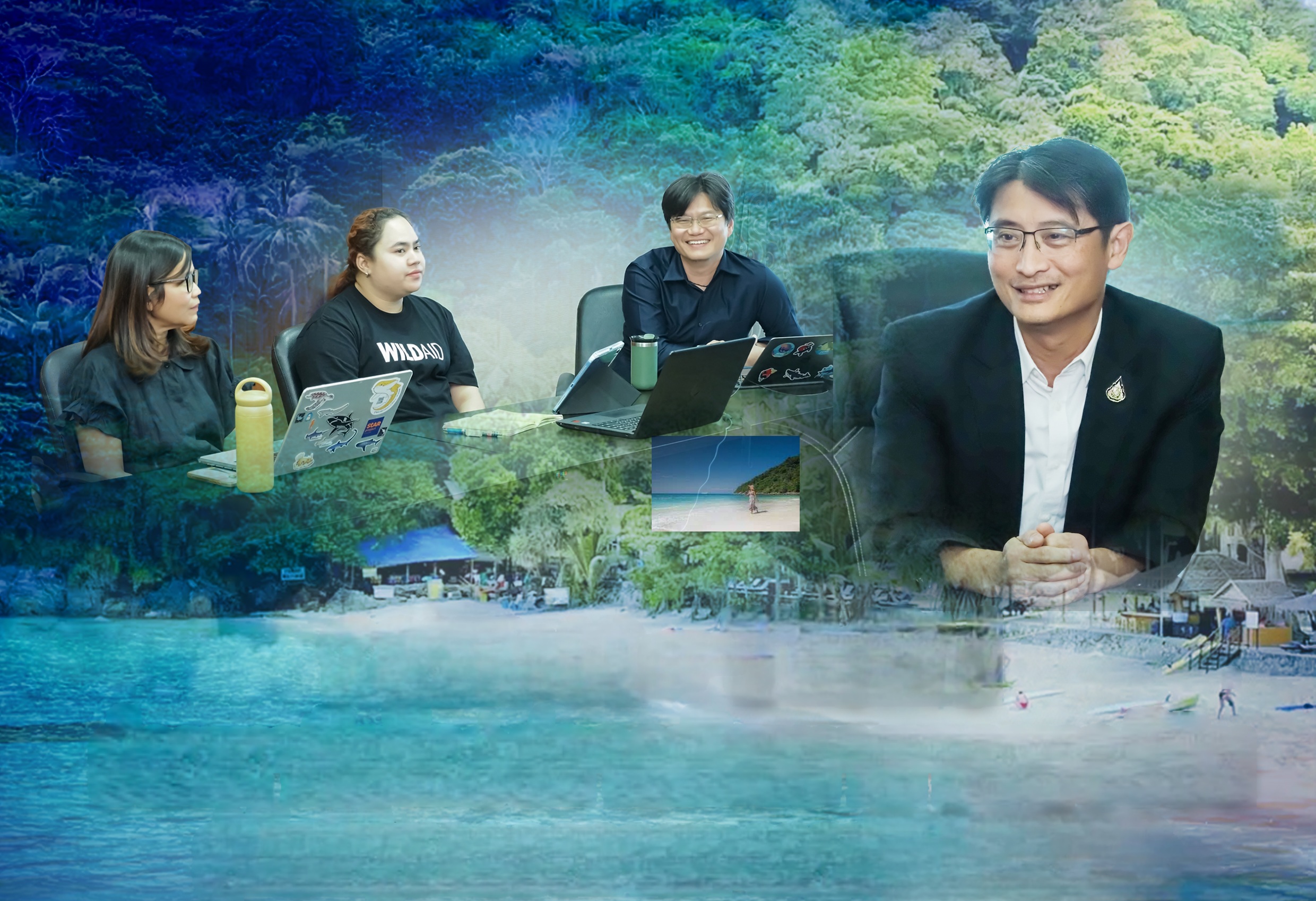กรมทะเล - WildAid ร่วมหารือโครงการพัฒนาหาดเมอร์ลิน สู่พื้นที่คุ้มครองทางทะเลรูปแบบ LMMA