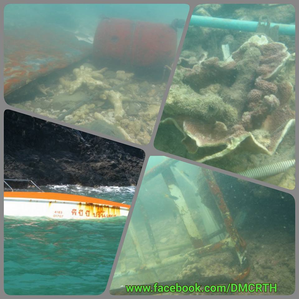 ทช. ภูเก็ต ตรวจสอบกรณีเรือจมเกาะทะนาน พบซากเรือทำปะการังเสียหาย