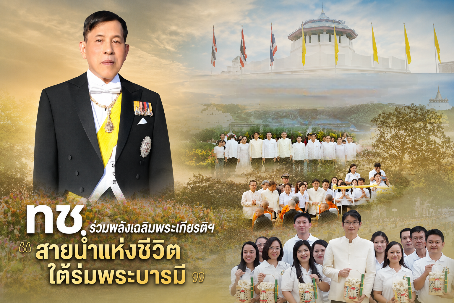 ทช. ร่วมพลังเฉลิมพระเกียรติฯ "สายน้ำแห่งชีวิต ใต้ร่มพระบารมี" สืบสานวิถีไทย ฟื้นฟูคูคลอง สร้างเมืองสีเขียวอย่างยั่งยืน