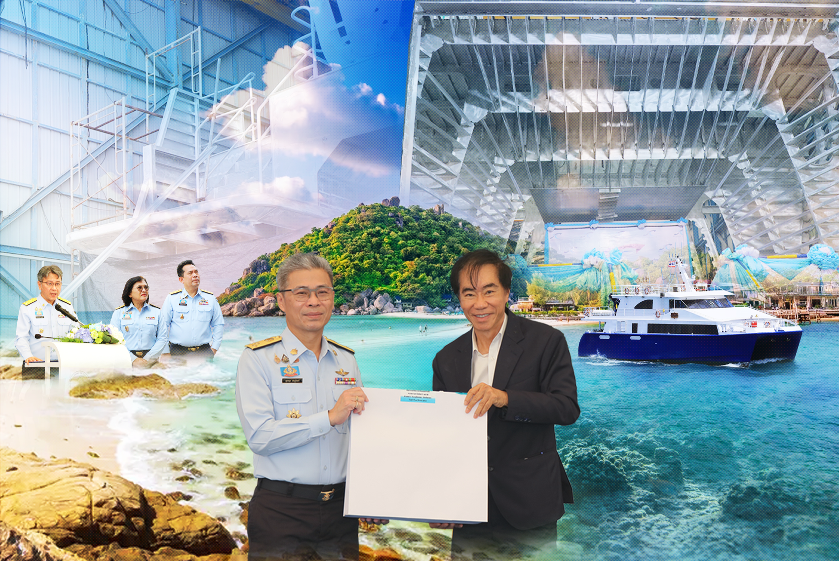 กรมทะเล วางกระดูกงูเรือสำรวจทางทะเลและชายฝั่ง เสริมศักยภาพงานวิจัยและอนุรักษ์ทรัพยากรทางทะเล